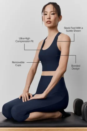 Airlift Super Sleek Bra Tank – Navy