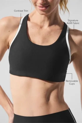 Airlift Super Sleek Contrast Bra – Black/White