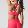 Airlift Super Sleek Contrast Bra - Candy Red/White