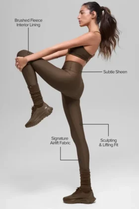 Airlift Winter Warm High-Waist Legging – Espresso