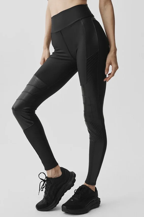 Airlift Winter Warm High-Waist Supermoto Legging - Black