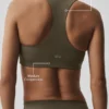 Alo Softsculpt Base Bra - Olive Tree