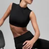 Alo Softsculpt Capped out Short Sleeve - Black