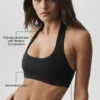 Alo Softsculpt Feel the Heat Halter Bra - Black