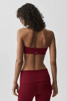 Alo Softsculpt Feel the Heat Halter Bra – Summer Romance Red