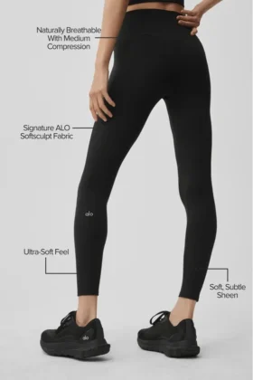 Alo Softsculpt High-Waist 7/8 Legging – Black