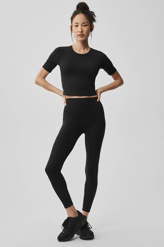 Alo Softsculpt High-Waist 7/8 Legging - Black