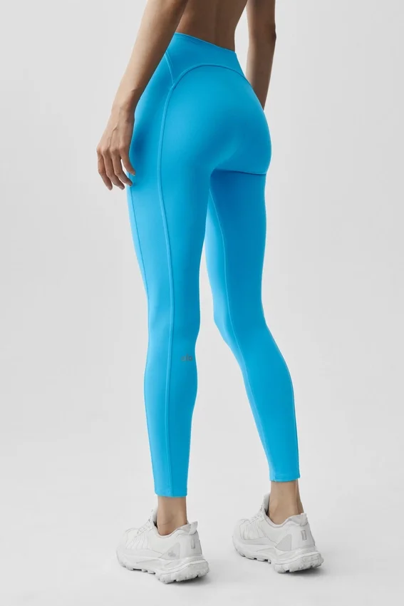 Alo Softsculpt High-Waist 7/8 Superset Legging - Azure Blue