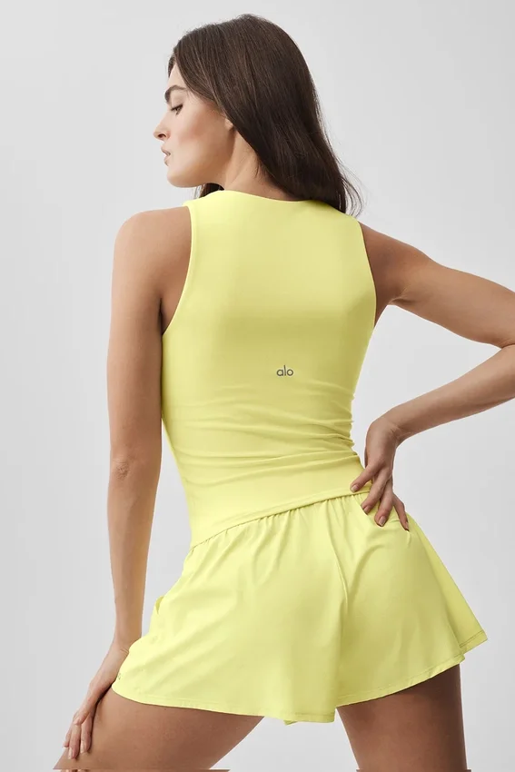 Alo Softsculpt No Nonsense Bra Tank - Sunshine
