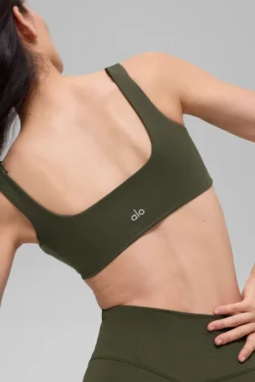 Alo Softsculpt Precision Bra – Green Olive