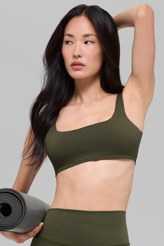 Alo Softsculpt Precision Bra - Green Olive