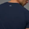 Alo Vapor Crewneck Short Sleeve - Navy