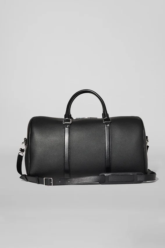 Alo Voyage Duffle - Black Leather