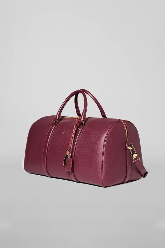 Alo Voyage Duffle - Bordeaux Leather