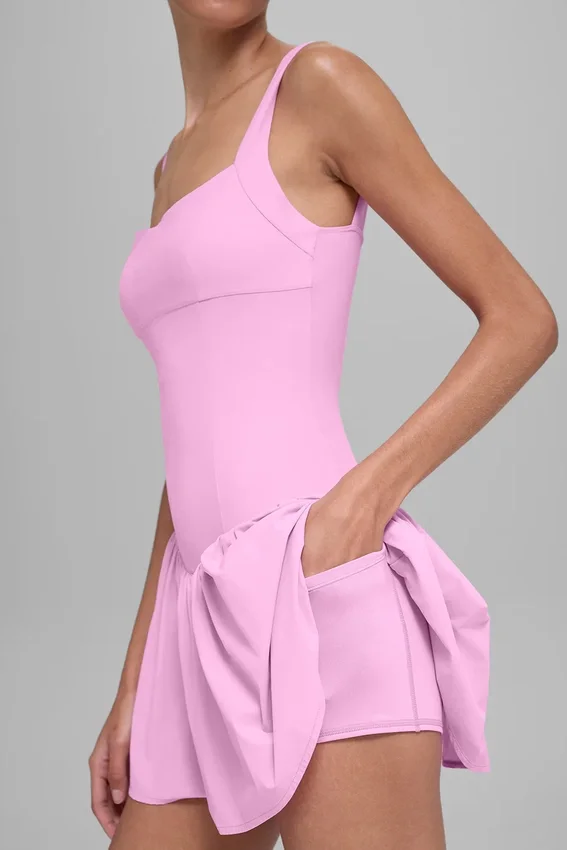 Alosoft Break Point Tennis Dress - Candy Heart Pink