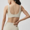 Alosoft Center Stage Bra - Oatmeal Heather