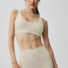 Alosoft Center Stage Bra - Oatmeal Heather
