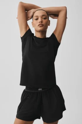 Alosoft Finesse Tee - Black