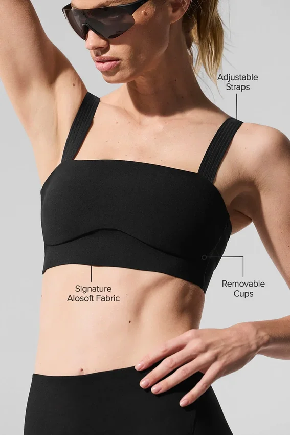 Alosoft Serve It up Bra - Black