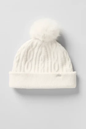 Cable Knit Winter Bliss Beanie – Ivory