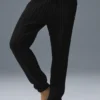Cable Knit Winter Bliss Pant - Black