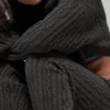 Cable Knit Winter Bliss Pant - Dark Heather Grey