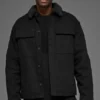 Canvas Utility Shacket - Black
