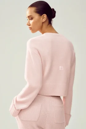 Cashmere Embrace Pullover – Frosted Pink
