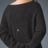 Cashmere Plush Waffle Dress - Dark Heather Grey