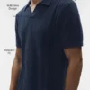 Coastline Knit Short Sleeve Polo - Navy