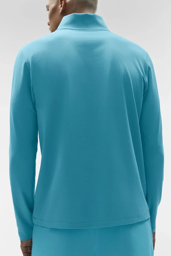 Conquer 1/4 Zip Reform Long Sleeve - Blue Breeze
