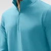 Conquer 1/4 Zip Reform Long Sleeve - Blue Breeze