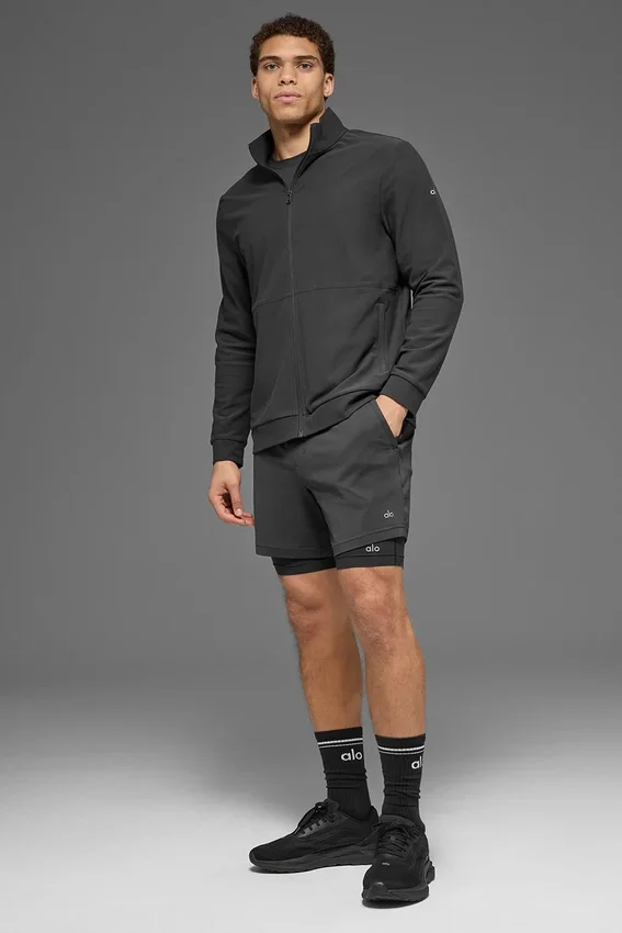 Conquer Max Mock Neck Full Zip - Anthracite