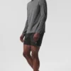Conquer Reform Long Sleeve with Hood - Dark Heather Grey
