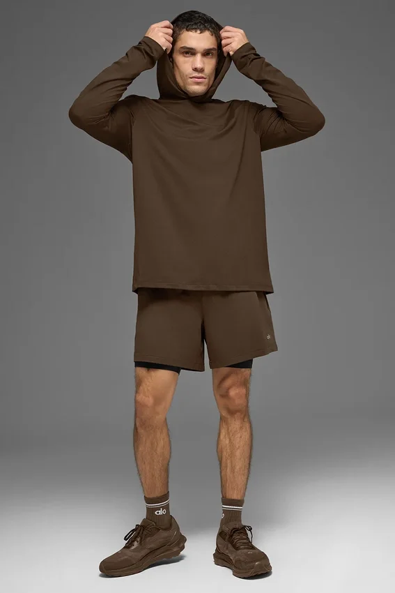 Conquer Reform Long Sleeve with Hood - Espresso