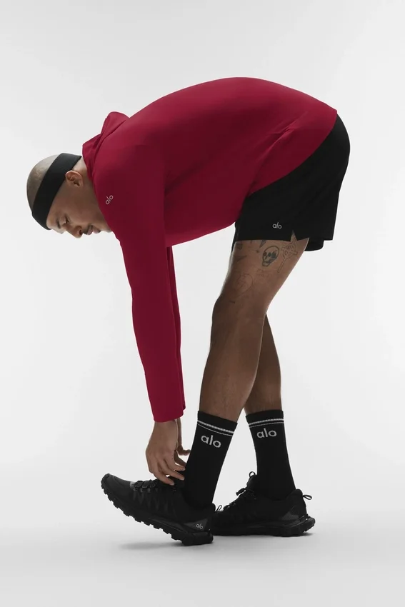 Conquer Reform Long Sleeve with Hood - Garnet