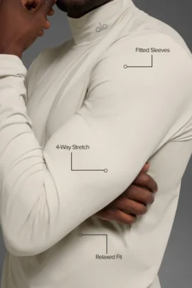 Conquer Reform Mock Neck Long Sleeve – Bone