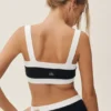 Cotton Cashmere Capri Dream Bra - Black/White
