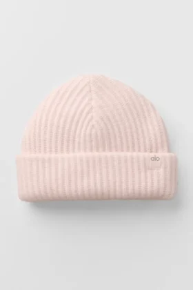 Courchevel Cashmere Beanie – Frosted Pink