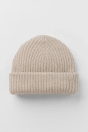 Courchevel Cashmere Beanie – Oat Heather