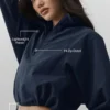 Cropped 1/4 Zip Alumni Pullover - Navy