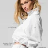 Cropped 1/4 Zip Alumni Pullover - White