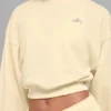 Cropped Accolade Crewneck - Candlelight Yellow
