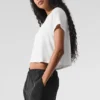 Cropped All Day Short Sleeve - White