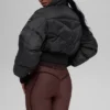 Cropped Atmosphere Puffer - Black