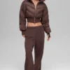 Cropped Atmosphere Puffer - Brownstone