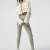 Cropped Engage Cargo Parka - Ivory