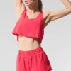 Cropped Sport Star Tank - Candy Red