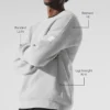 Domain Rib Knit Crew Sweater - Athletic Heather Grey