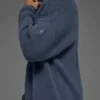Domain Rib Knit Crew Sweater - Bluestone